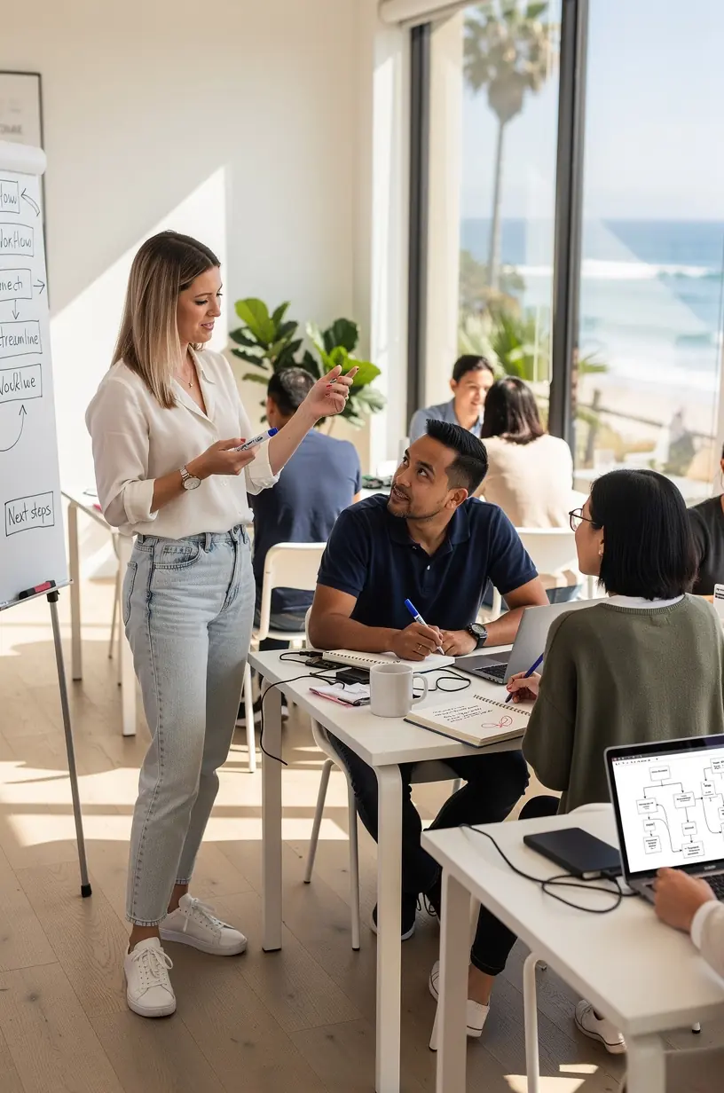 Modern office environment