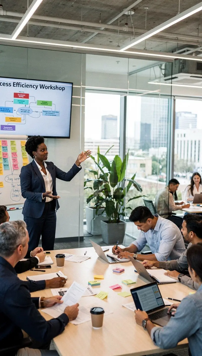 Professional business solutions illustration